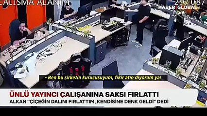 Ünlü yayıncı çalışanına saksı fırlattı: "Çiçeğin dalını fırlattım, kendisine denk geldi" dedi
