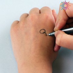 Easy Teddy Bear drawing on hand! ✍️