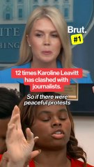 12 times Karoline Leavitt has clashed with journalists.
