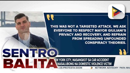Dating Mayor ng New York City, nasangkot sa car accident matapos tumulong sa nasalubong na domestic violence victim