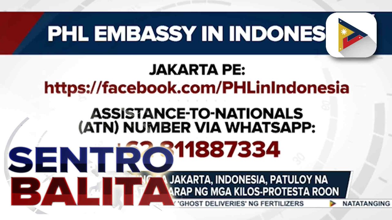 Mga Pilipino sa Jakarta, Indonesia, patuloy na pinag-iingat sa harap ng mga kilos-protesta doon