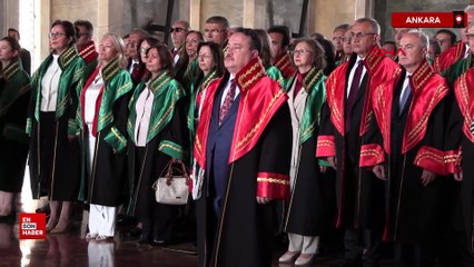 Yargıtay üyeleri adli yıl açılışında Anıtkabir’i ziyaret etti