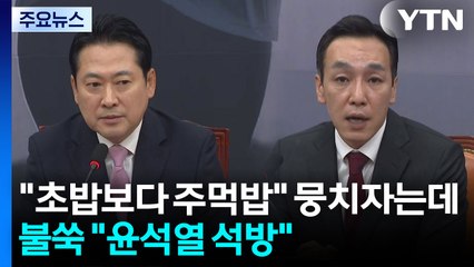 "초밥보다 주먹밥" 뭉치자는데...김민수 "윤 부부 석방" / YTN