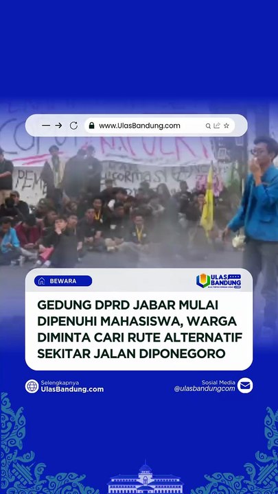 Demo Mahasiswa Memadati DPRD Jabar