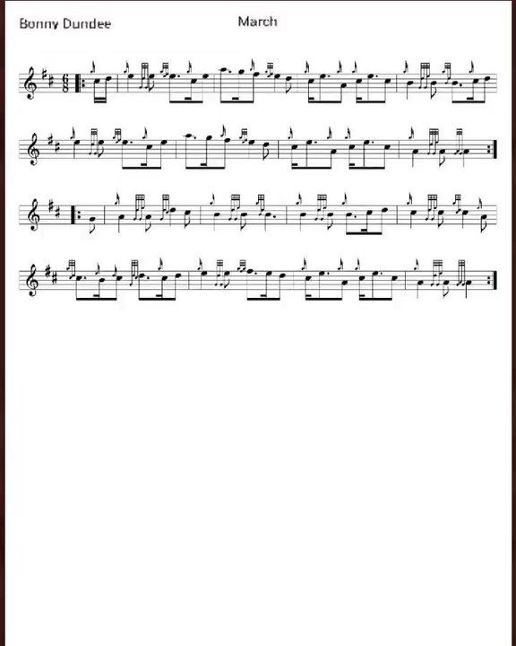 How to Play " Bonnie Dundee" with Music 🎶