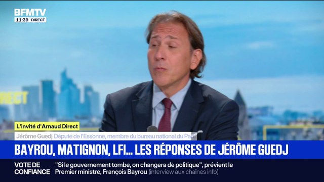 Négociations sur le budget: François Bayrou pointe la responsabilité des politiques qui sont partis en vacances , Jérôme Guedj lui répond