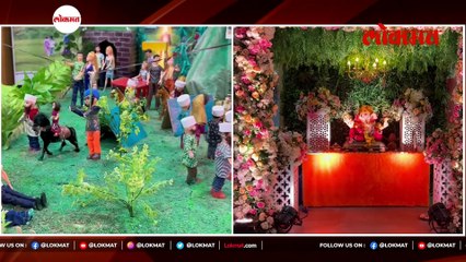 पुण्यातील शिवसेनेच्या मध्यवर्ती कार्यालयात साकारण्यात आलाय अनोखा देखावा