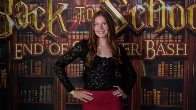 Ellarose Kaylor attends the Jet House Back-to-School Bash red carpet