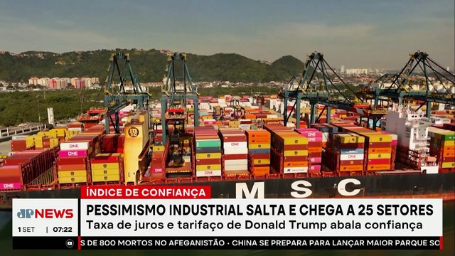 Indústria brasileira registra queda de confiança em agosto