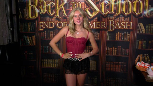 Hailey Smith attends the Jet House Back-to-School Bash red carpet