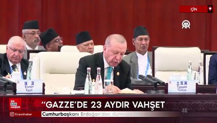Cumhurbaşkanı Erdoğan'dan dünyaya Gazze çağrısı