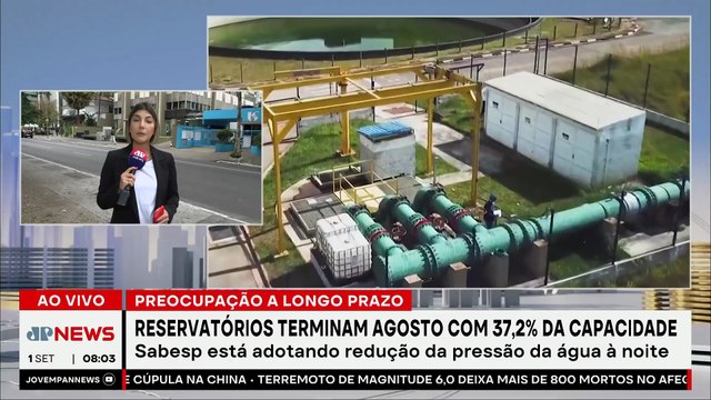 Reservatórios de SP terminam agosto com apenas 37,2% da capacidade