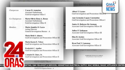 Special panel of investigators na sisiyasat sa mga proyekto kontra-baha, binuo ng Ombudsman | 24 Oras