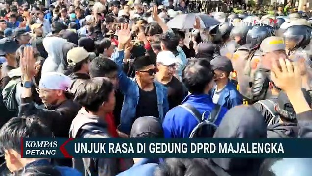 Situasi Unjuk Rasa di Depan Gedung DPRD Majalengka dan Lampung, Soroti Tunjangan DPR | KOMPAS PETANG