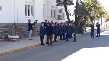 La princesa de Asturias, este lunes, a su llegada a la AGA en Santiago de la Ribera (San Javier).