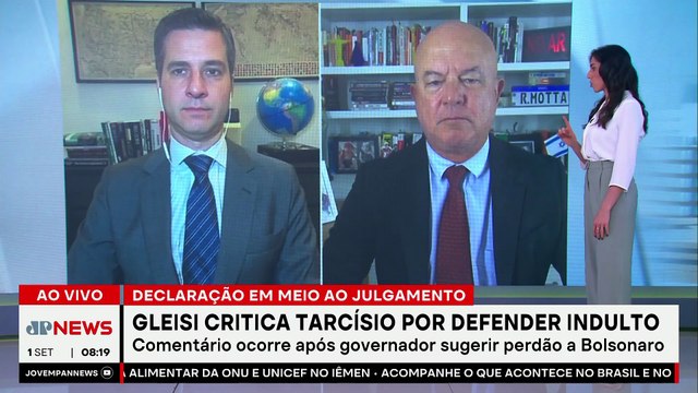 Gleisi Hoffmann chama Tarcísio de “candidato fantoche” por defender indulto a Bolsonaro