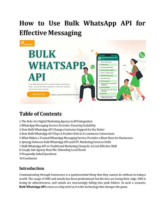 How to Use Bulk WhatsApp API for Effective Messaging