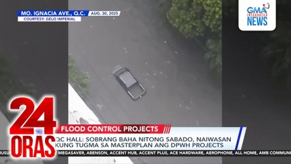 QC HALL - sobrang baha nitong Sabado, naiwasan kung tugma sa masterplan ang DPWH projects | 24 Oras