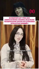 À 23 ans, Billie Eilish vient de marquer l’histoire des American Music Awards 2025 en remportant 7 p