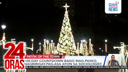 100-day countdown bago mag-pasko, nagbibigay-pag-asa ayon sa sociologist | 24 Oras