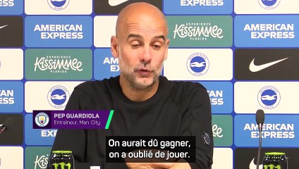 Guardiola : ''On a oublié de jouer''