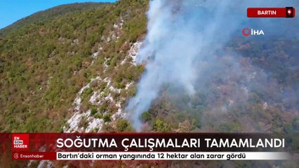 Bartın’daki orman yangınında 12 hektar alan zarar gördü