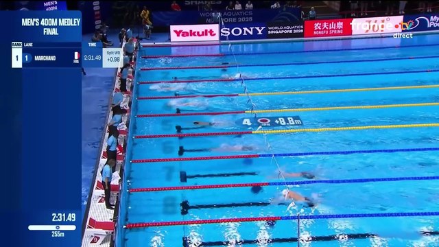 Natation : Championnat du Monde de Natation 2025 (Singapour,11 Juillet au 3 août 2025)Epreuve du 400m 4 nages