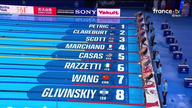 Natation : Championnat du Monde de Natation 2025 (Singapour,11 Juillet au 3 août 2025) Epreuve du 200M 4 Nages Finale Hommes