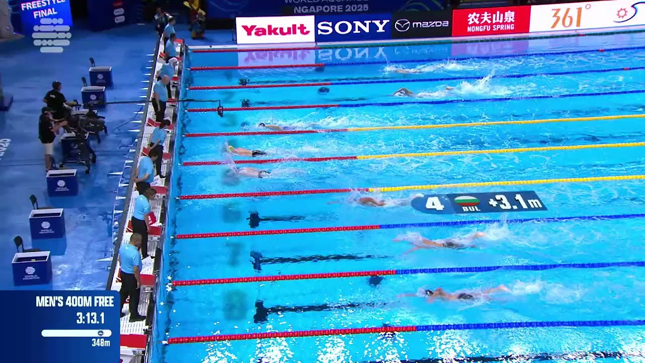 Natation : Championnat du Monde de Natation 2025 (Singapour,11 Juillet au 3 août 2025) Epreuve du 400M Nage libre
