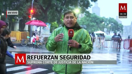 Refuerzan seguridad en la Suprema Corte previo a toma de protesta de ministros