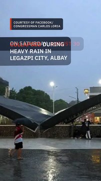 Albay stage roof collapses; project handled by firm in flood-control controvers