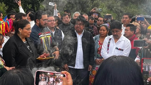 CDMX: Inicia la ''ceremonia de ofrenda de los pueblos y comunidades indígenas'' previo a la toma de protesta del Poder Judicial.