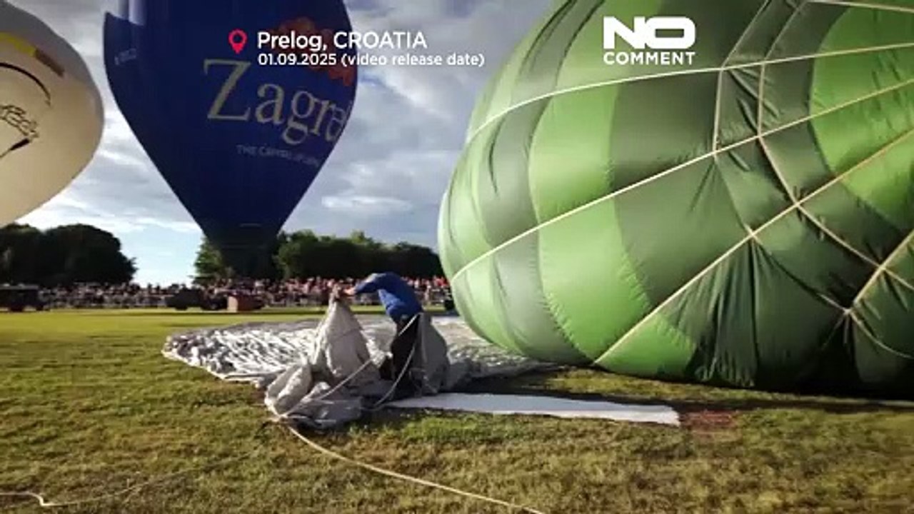 Kroatien richtet die vierte offene Heißluftballon-Meisterschaft in Prelog aus