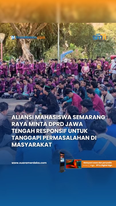 Aliansi Mahasiswa Semarang Raya Minta DPRD Jawa Tengah Responsif Untuk Tanggapi Permasalahan di Masyarakat