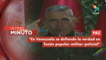 Ministro de Defensa indicó que Venezuela se encuentra en paz