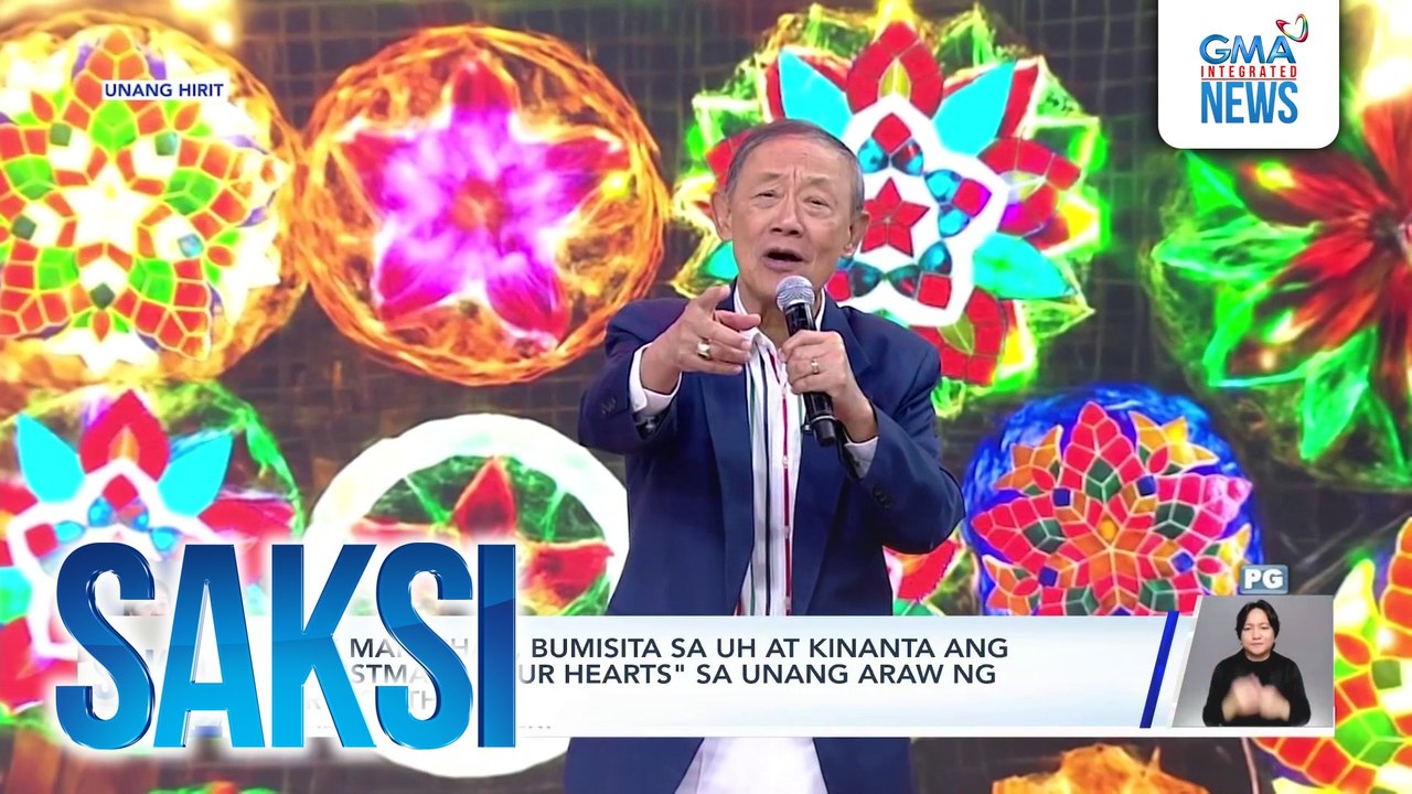 Jose Mari Chan, bumisita SA UH at kinanta ang "Christmas in our Hearts" sa unang araw ng Ber months | Saksi