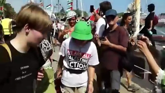 Una flotilla humanitaria zarpó desde Barcelona rumbo a Gaza