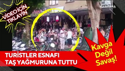 Turistler Esnafı Taş Yağmuruna Tuttu