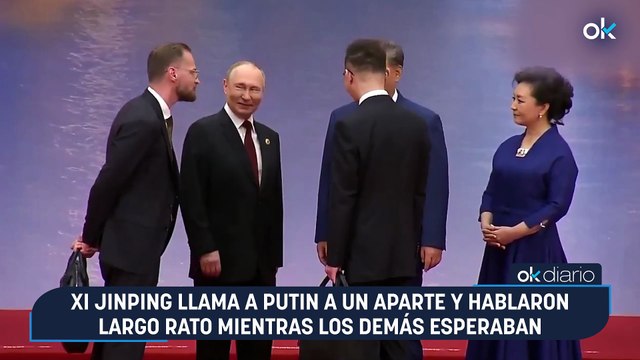 Xi Jinping llama a Putin a un aparte y hablaron largo rato mientras los demás esperaban