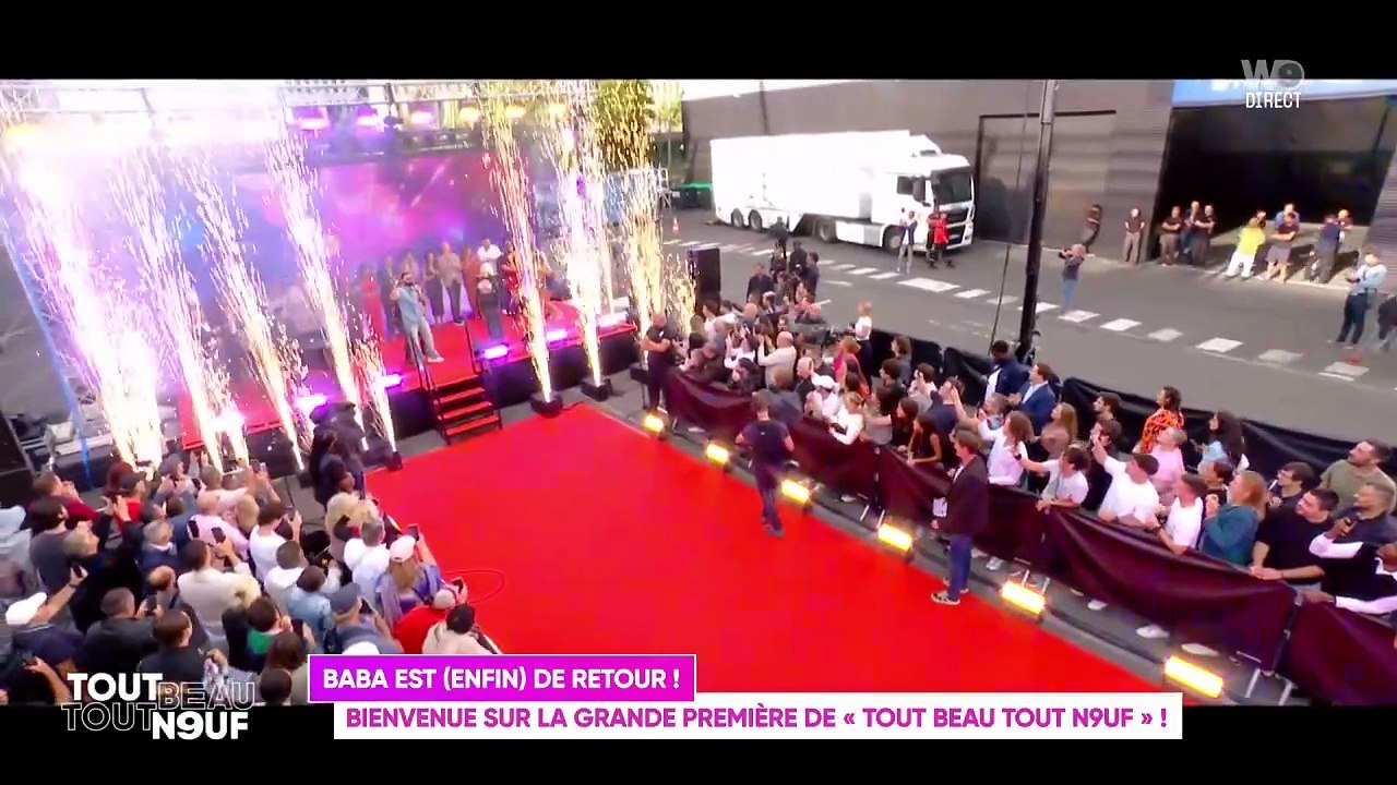 Cyril Hanouna fait une entrée spectaculaire pour sa nouvelle émission "Tout beau, tout neuf"