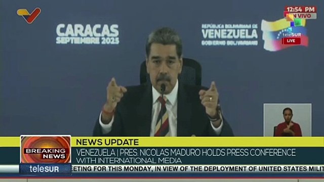 President Nicolas Maduro: Venezuela is facing a completely criminal threat