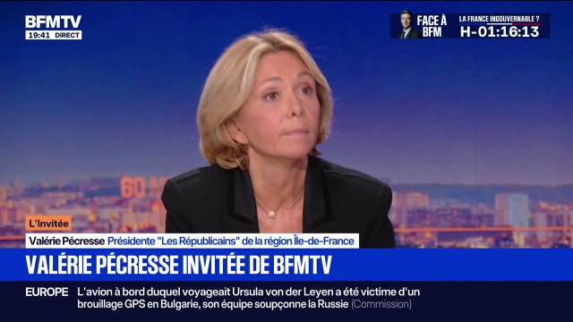 Ce n'est pas un budget de droite , regrette Valérie Pécresse, présidente LR de la région Île-de-France