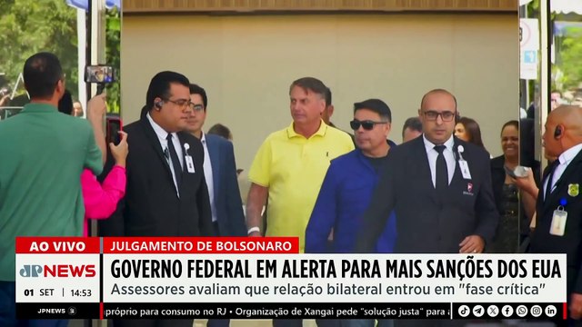 Risco de sanções dos EUA cresce com o julgamento de Bolsonaro | TEMPO REAL