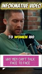 Why Men Can't Talk Face To Face