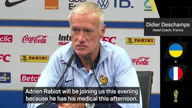 Rabiot to join France squad after completing Milan medical - Deschamps