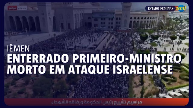 Rebeldes do Iêmen enterram primeiro-ministro morto em bombardeio israelense