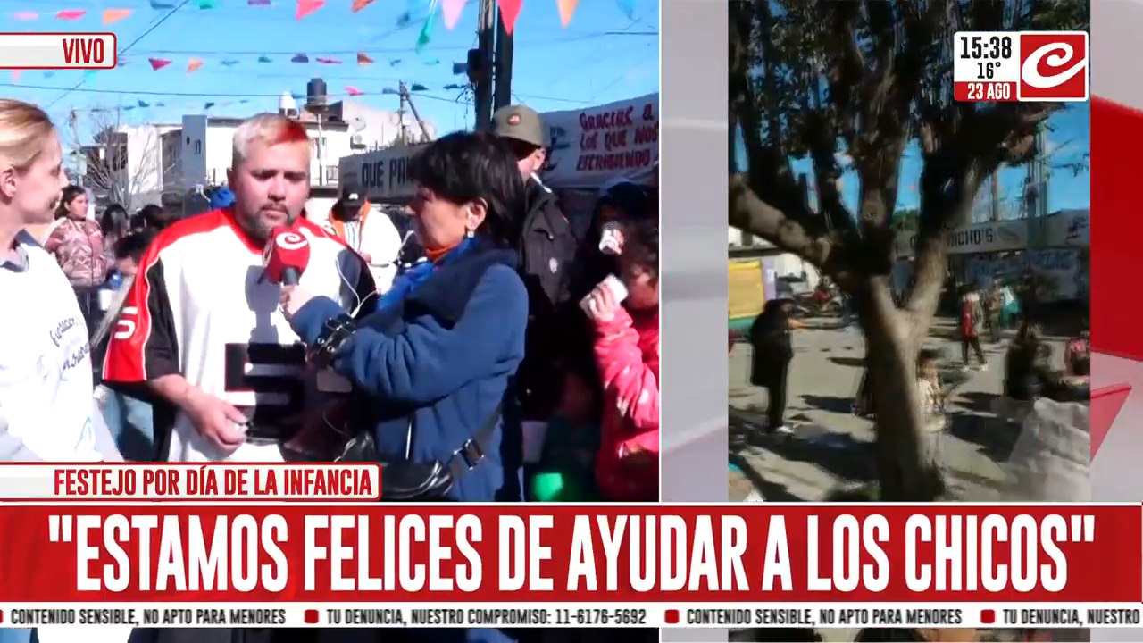 Festival de "hormigas solidarias" en González Catan