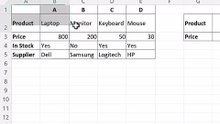 MS Excel HLOOKUP functions for exact data