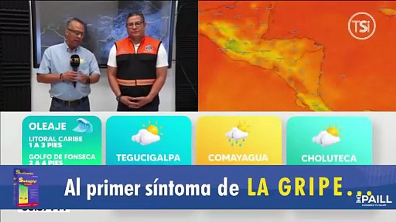 Cenaos detalla que en dos zonas de Honduras habrá lluvias por humedad desde el Pacífico este martes