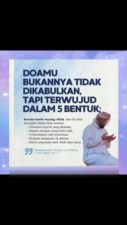 Kenapa Doa Tidak & Jarang di Kabulkan ?